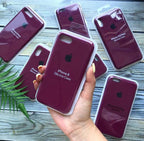 Plum Wine 🍷 (Dark Maroon) Silicon Case With Soft Padding