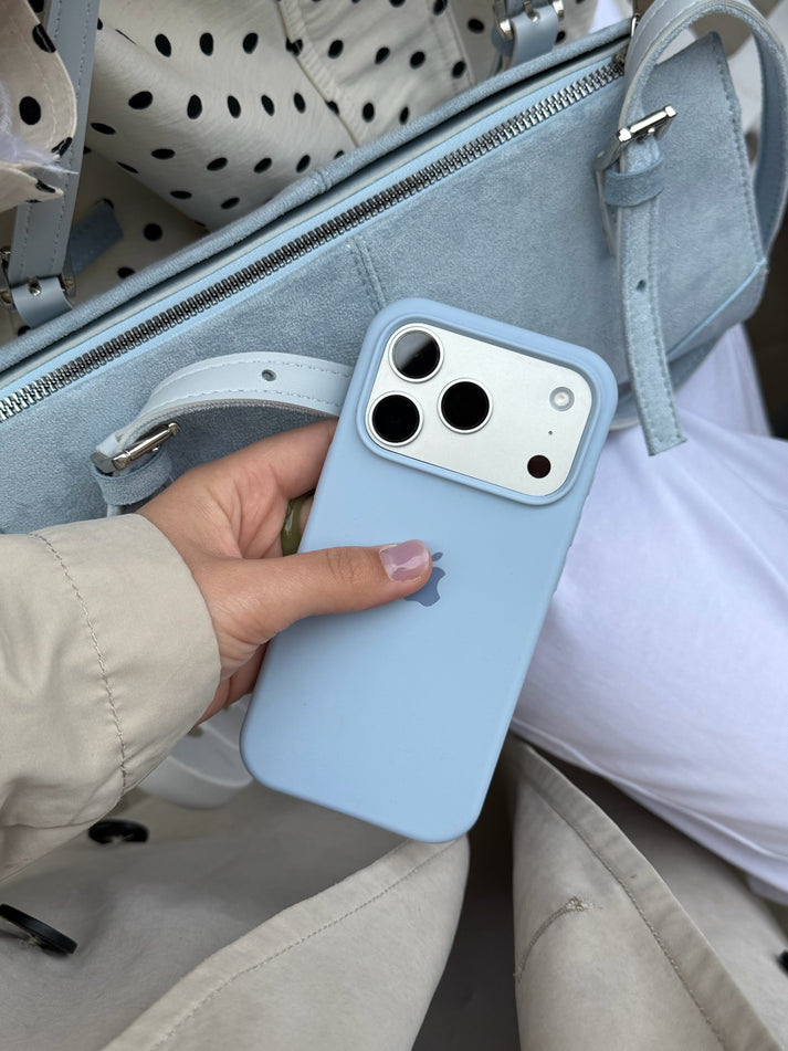 Siera Blue (Light Blue) Silicon Case With Soft Padding