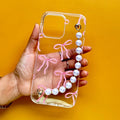 Bow Case with Pearl Chain