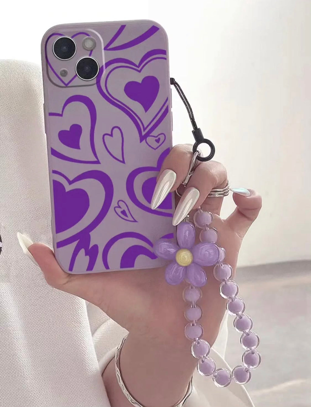 Purple Flower Chain Case