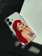 Disney Princess Semi Transparent Printed Cases