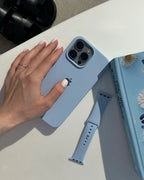 Siera Blue (Light Blue) Silicon Case With Soft Padding