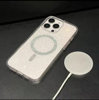 Transparent Magsafe Shimmery Glittery Case For IPhone