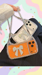New Bowquette Retro Bag Case With Lanyard