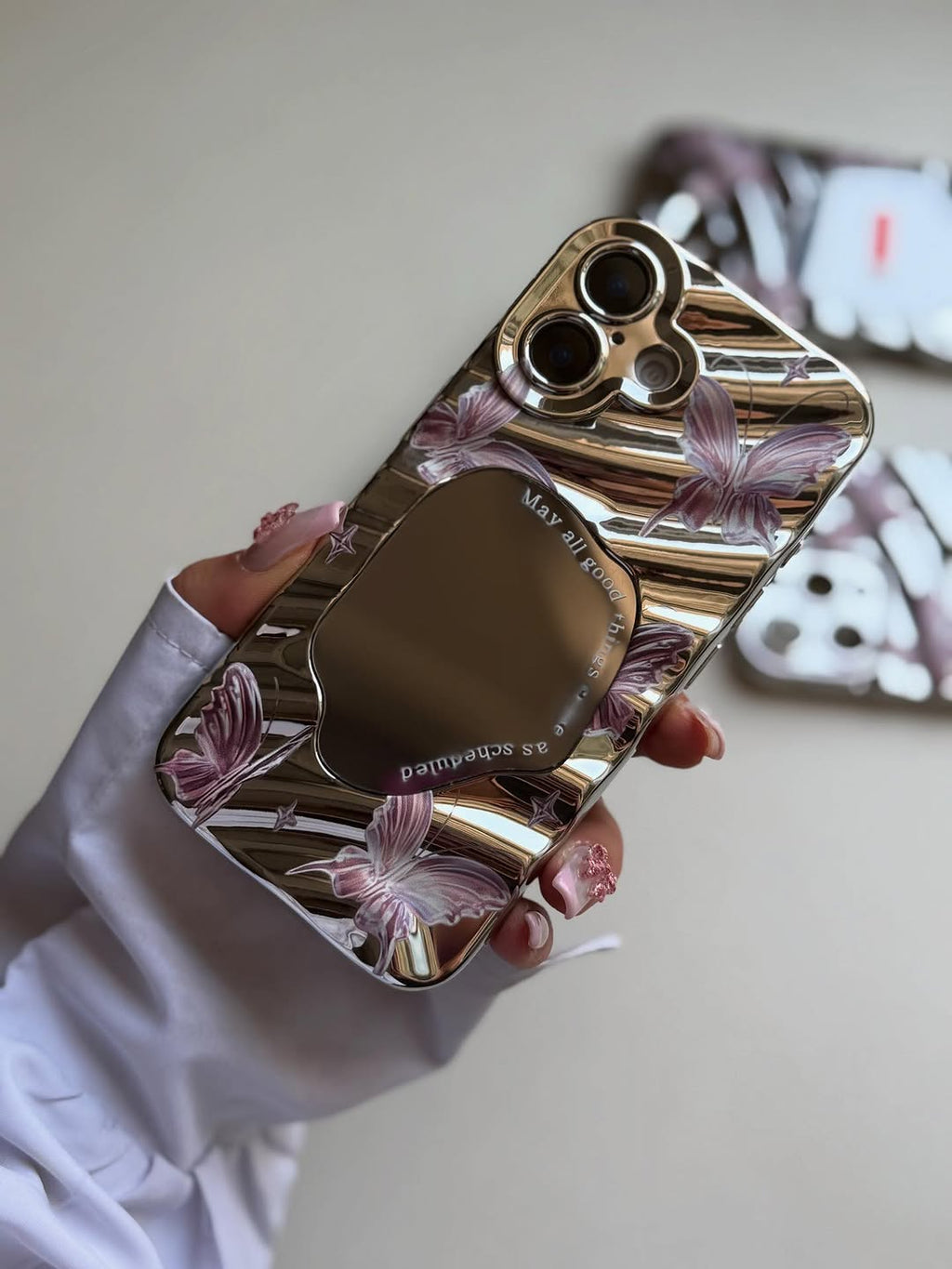 Butterfly Mirror Premium Case for iPhone