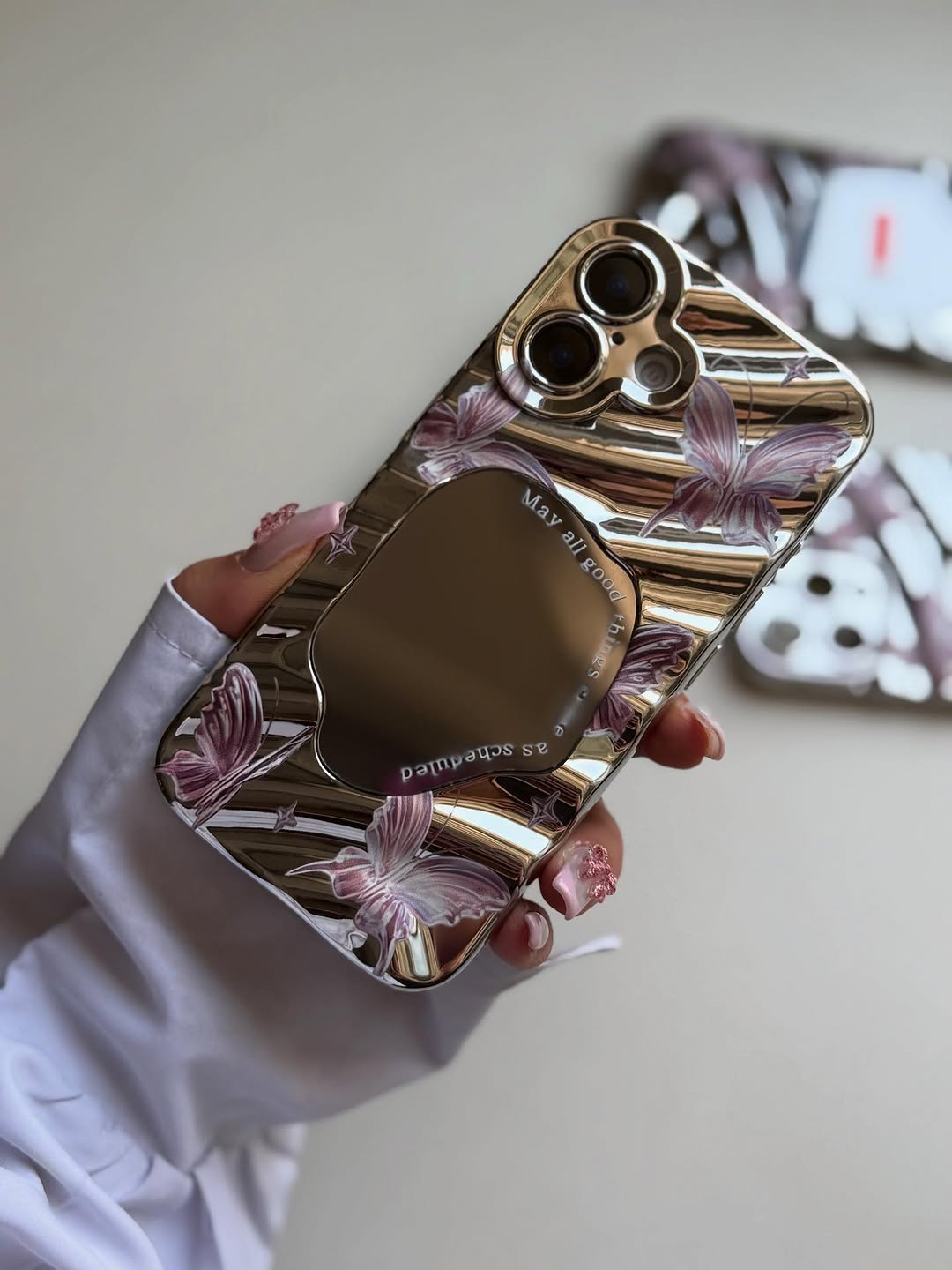 Butterfly Mirror Premium Case for iPhone