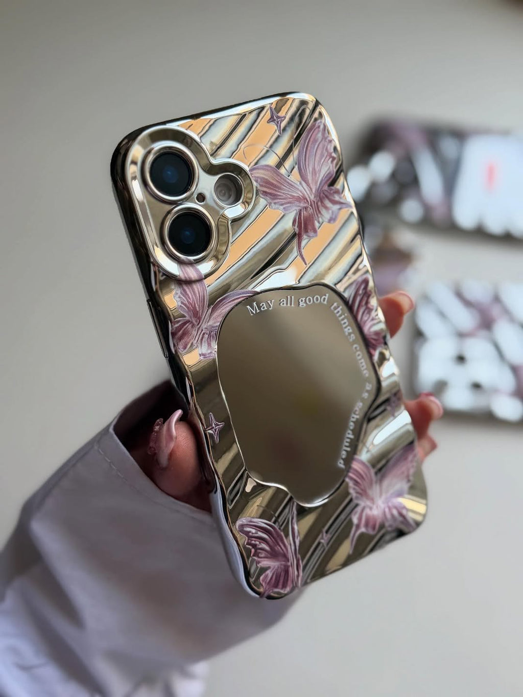 Butterfly Mirror Premium Case for iPhone