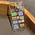 Note to Self Semi Transparent Case