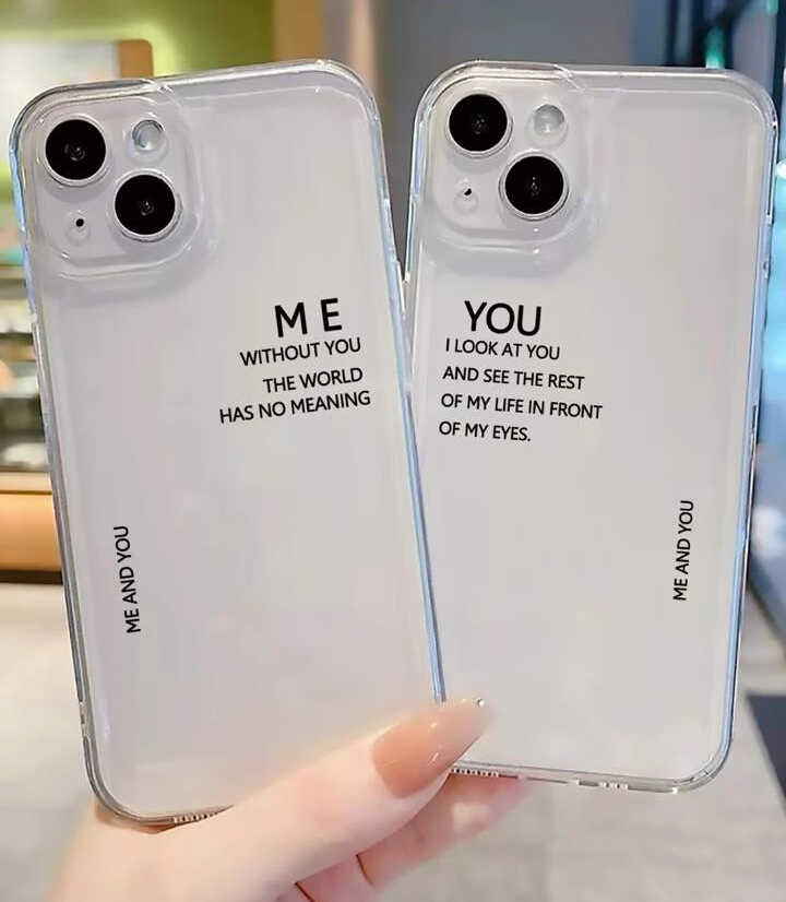 Me & You Couple Customise PNG Case