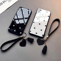 Black & White Heart Chain Case