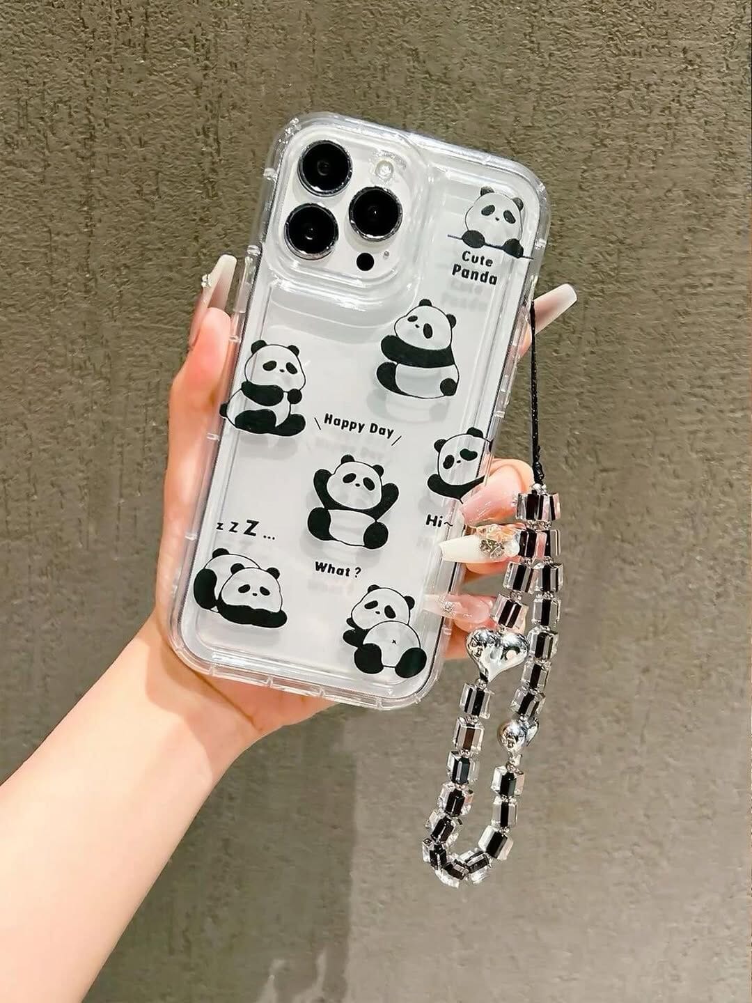 Panda case with chain