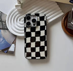 Black White Box 2D Glossy Phone Case