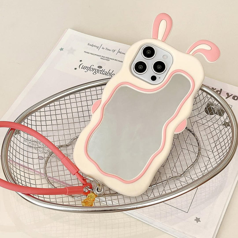 Cute Bunny Mirror iPhone Case