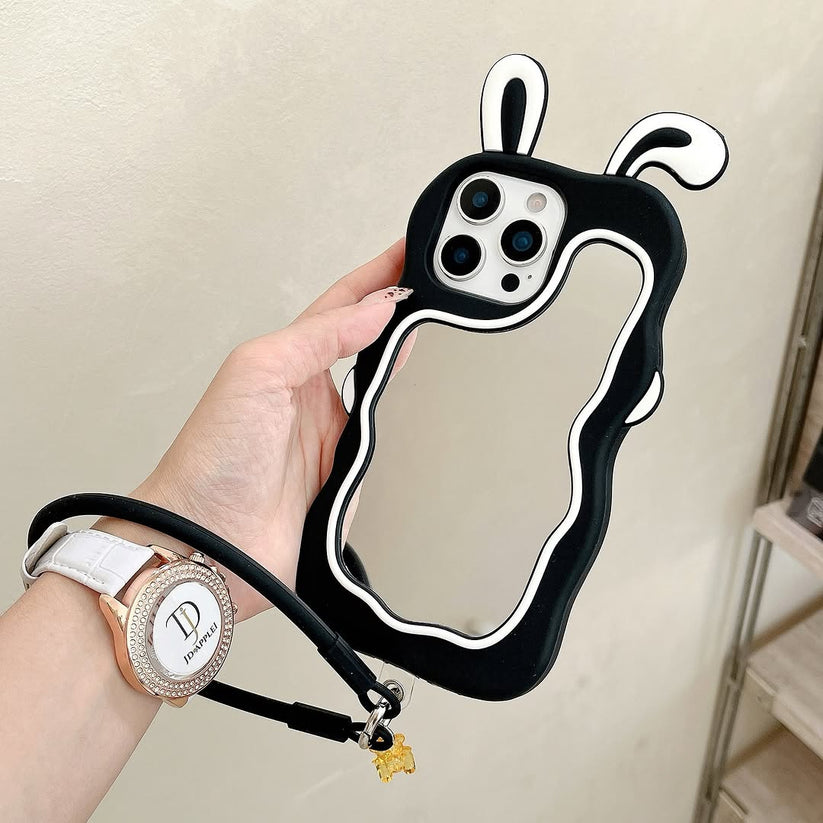 Cute Bunny Mirror iPhone Case