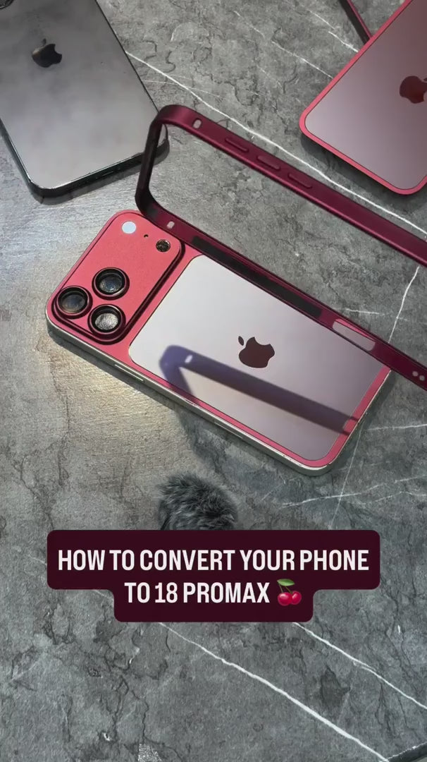 Upgrade the look of your iPhone with our iPhone 18 Pro & Pro Max Converter Case!
