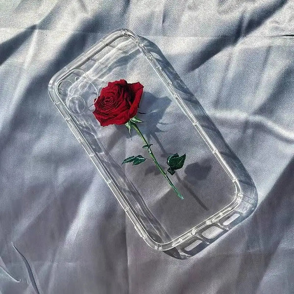 Red Rose Customise PNG Case
