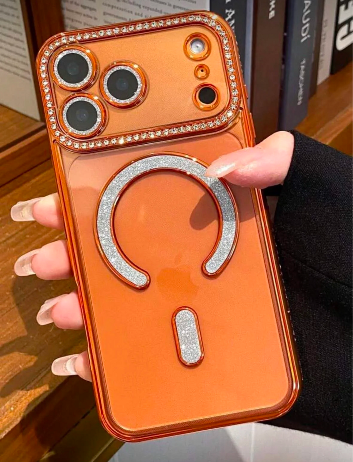 New Diamond Magsafe Glame Case With Lens Protection