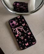 2D customise Glossy Pink Bow Case