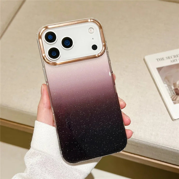 BLACK Crystal Shimmer Case For iphone Series