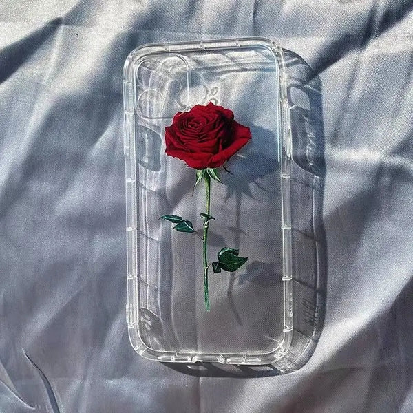 Red Rose Customise PNG Case