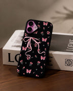 2D customise Glossy Pink Bow Case