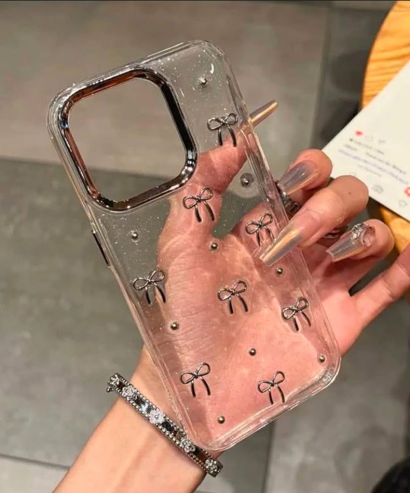 New Bow Transparent Shimmery Case!